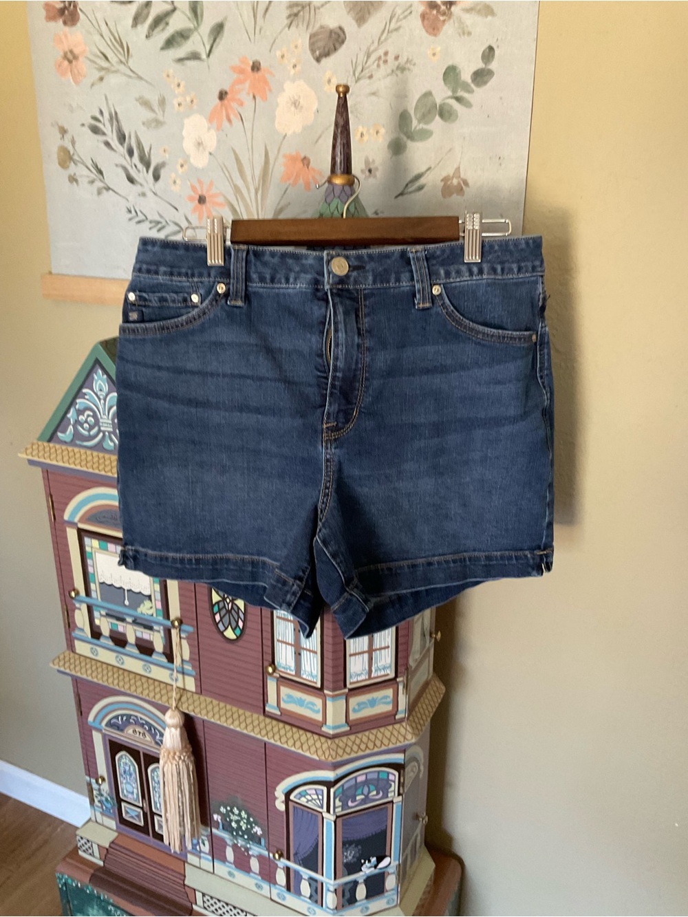 Seven7 Indigo Denim Short Shorts